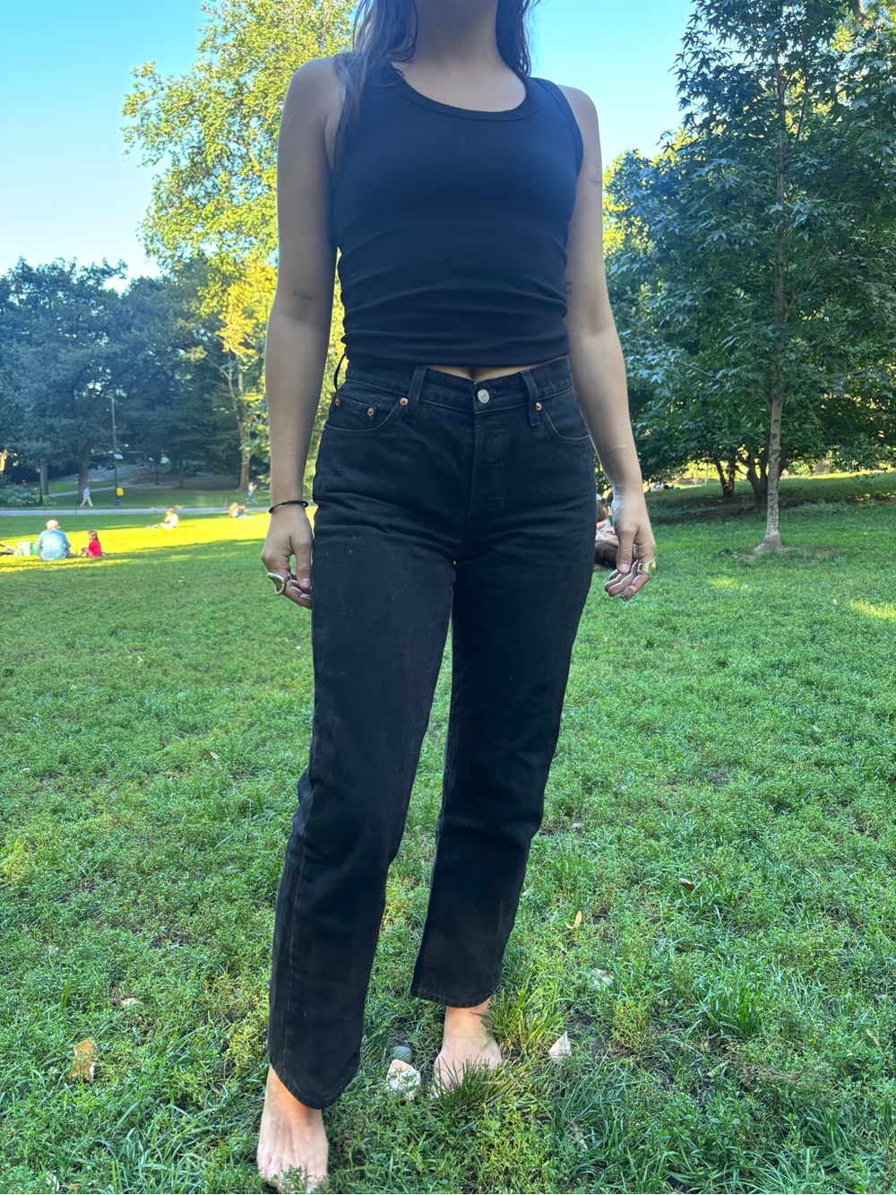 Levi's Black Straight Leg Women's Jeans